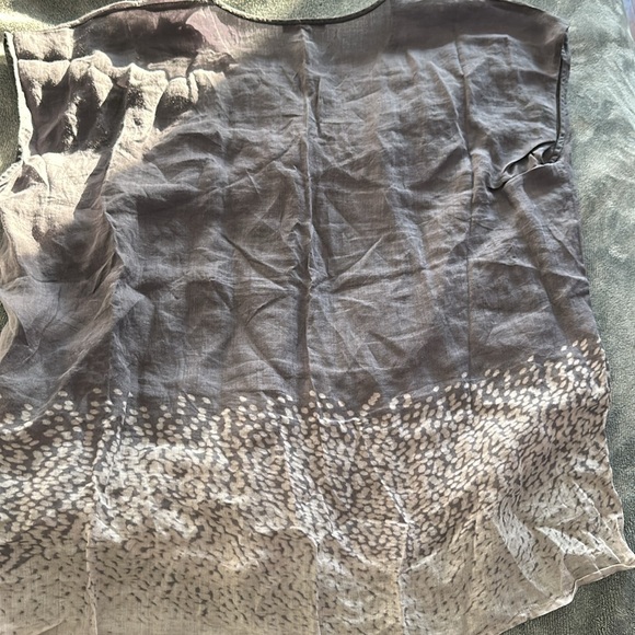 Eileen Fisher Tunic w/ Longer Back, Smokey Purple - Picture 8 of 11